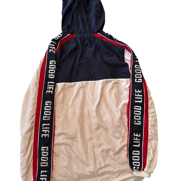 Mens The Good Life Windbreaker Sz Sm Jacket Hood w/ Drawcord by Camp Original - Picture 2 of 7